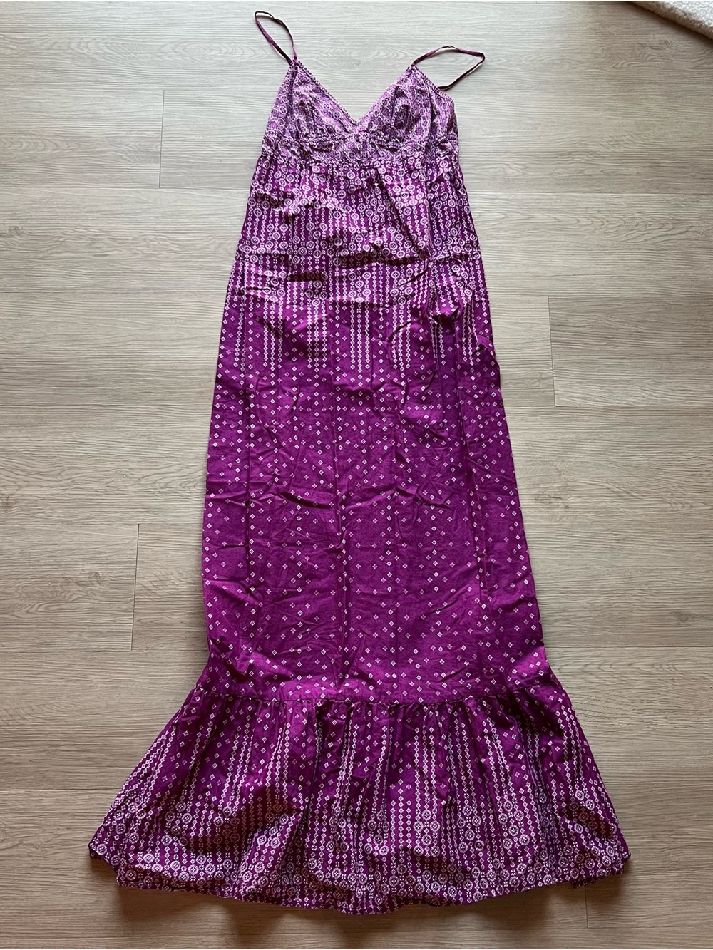 American Eagle Purple 90s Maxi Dress